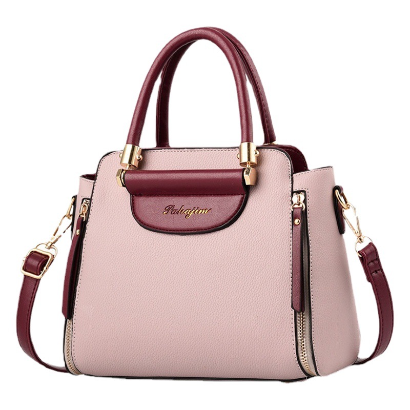 [Pelo de Guangzhou] bolso de las mujeres 2023 nueva moda hombro mensajero bolso mediana edad madre bolsa de gran capacidad