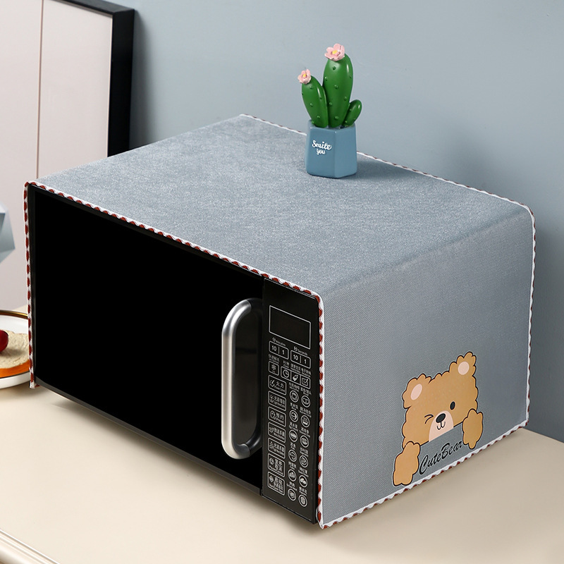Microwave oven dust cover cloth non-slip dust cover single and double door cover towel washing machine dust-proof fabric 2025 new