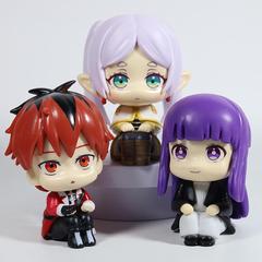新作 フリリアンフィーレンハンドフィギュア Qバージョン フリリアンフィーレンハウスタ ビッグヘッドドール 座り姿勢 美少女 車載