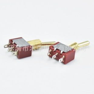 6mm Self-Locking/Reset Toggle Switch 3-Pin 2-Speed/Onon Rocker Switch Material Gold-Plated 3-Pin Two-Speed