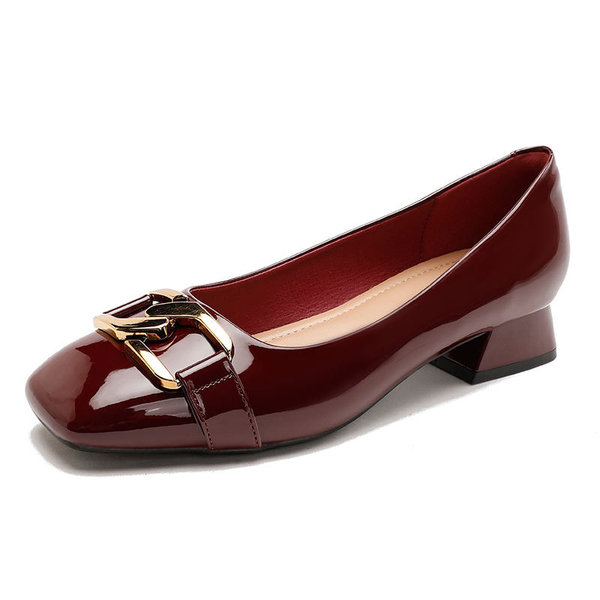 High heels square toe