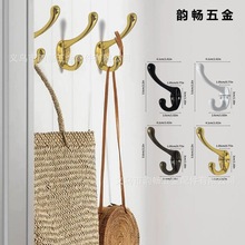 新衣钩合金复古挂钩 橱柜浴室挂衣钩墙壁挂钩老式单钩外贸55*43