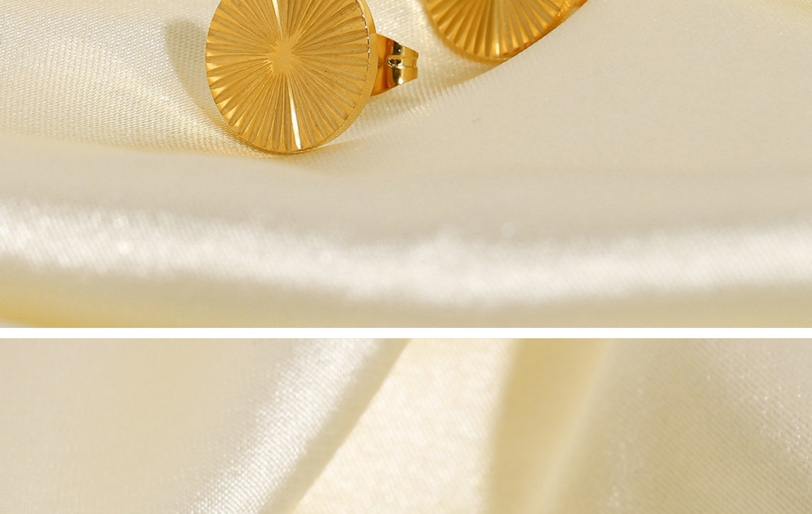 Fashion Gold-plated Stainless Steel Round Earrings display picture 7