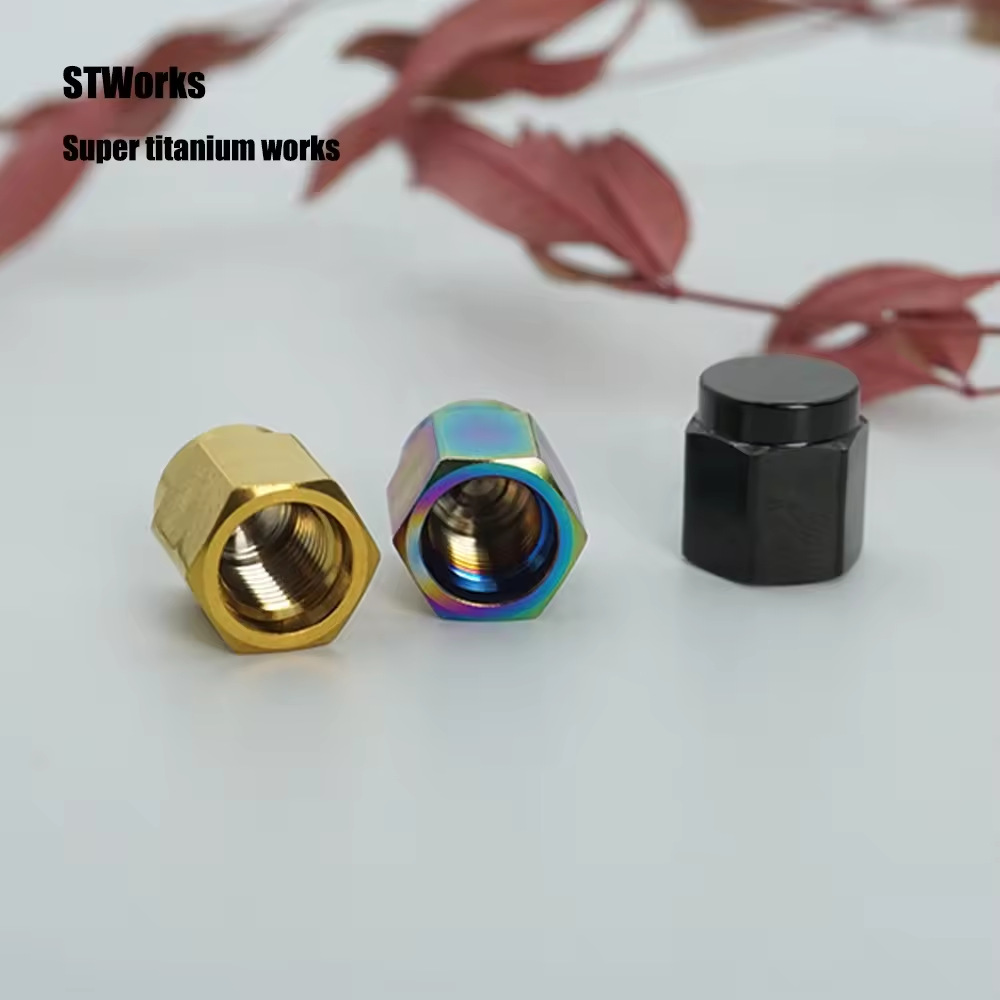 TC4 钛合金法嘴气嘴帽内胎防尘盖 公路自行车法嘴气门嘴配件