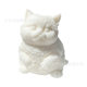 Super cute fat big cat pinch high value handmade makeup simulation ornaments white embryo healing decompression toy
