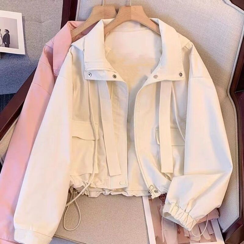 Coat Top Women's 2025 Spring and Autumn New Arrival Small Thin Loose All-Match Casual All-Match Short Work Jacket Coat Top Women's 2025 Spring and Autumn New Arrival Small Thin Loose All-Match Casual All-Match Short Work Jacket