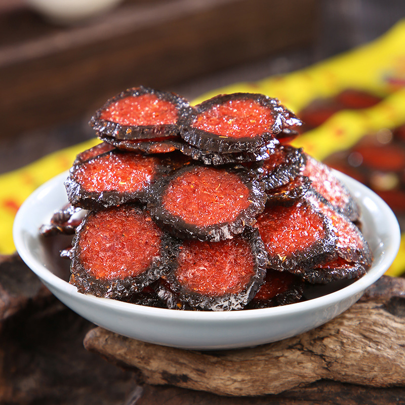 Aolai Glazed Haws Spicy Tendon Flavored Spicy Strips 8090 Childhood Nostalgic Snacks 50 Bags/Medium Pack