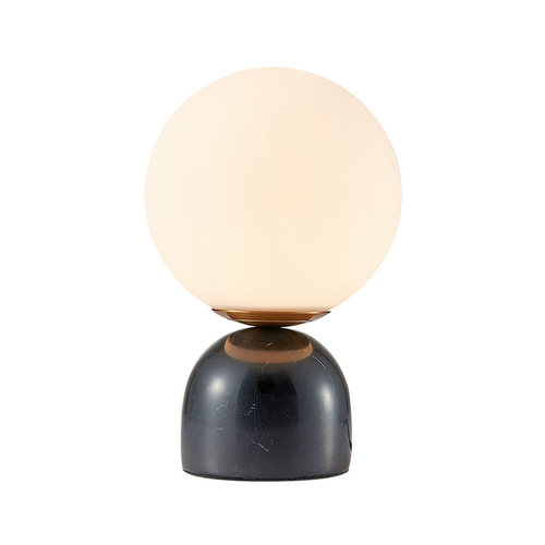 Nordic creative fashionable marble living room lamp modern simple personalized bedroom night light study room glass lamp