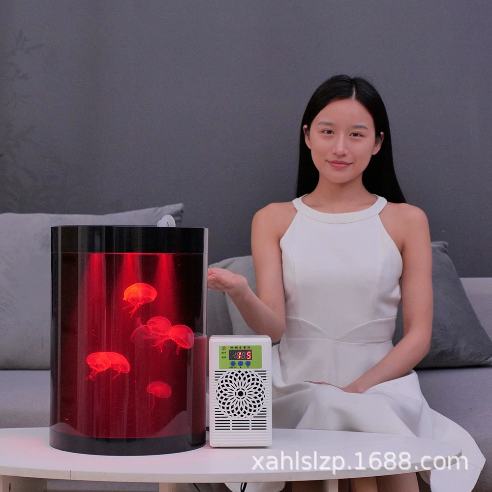 Цилиндрический аквариум для медуз Море Луна Красная Луна Атлантическая Медуза Сельскохозяйственная цистерна Настольный Танк Аквариум Живой танк