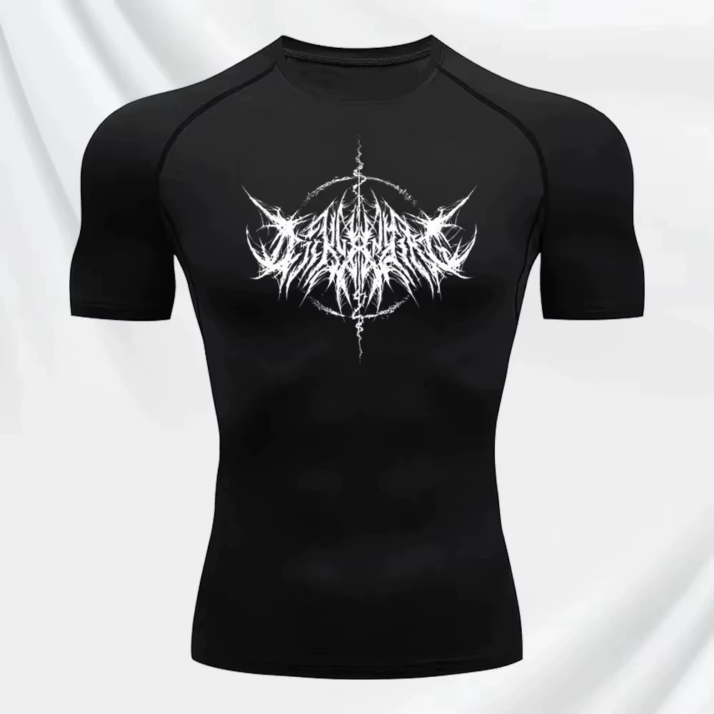 Новые мужские колготки для трансграничных продаж, летняя быстросохнущая одежда для фитнеса, высокоэластичная тренировочная мужская спортивная одежда с короткими рукавами, впитывающая пот, мужская спортивная одежда на открытом воздухе