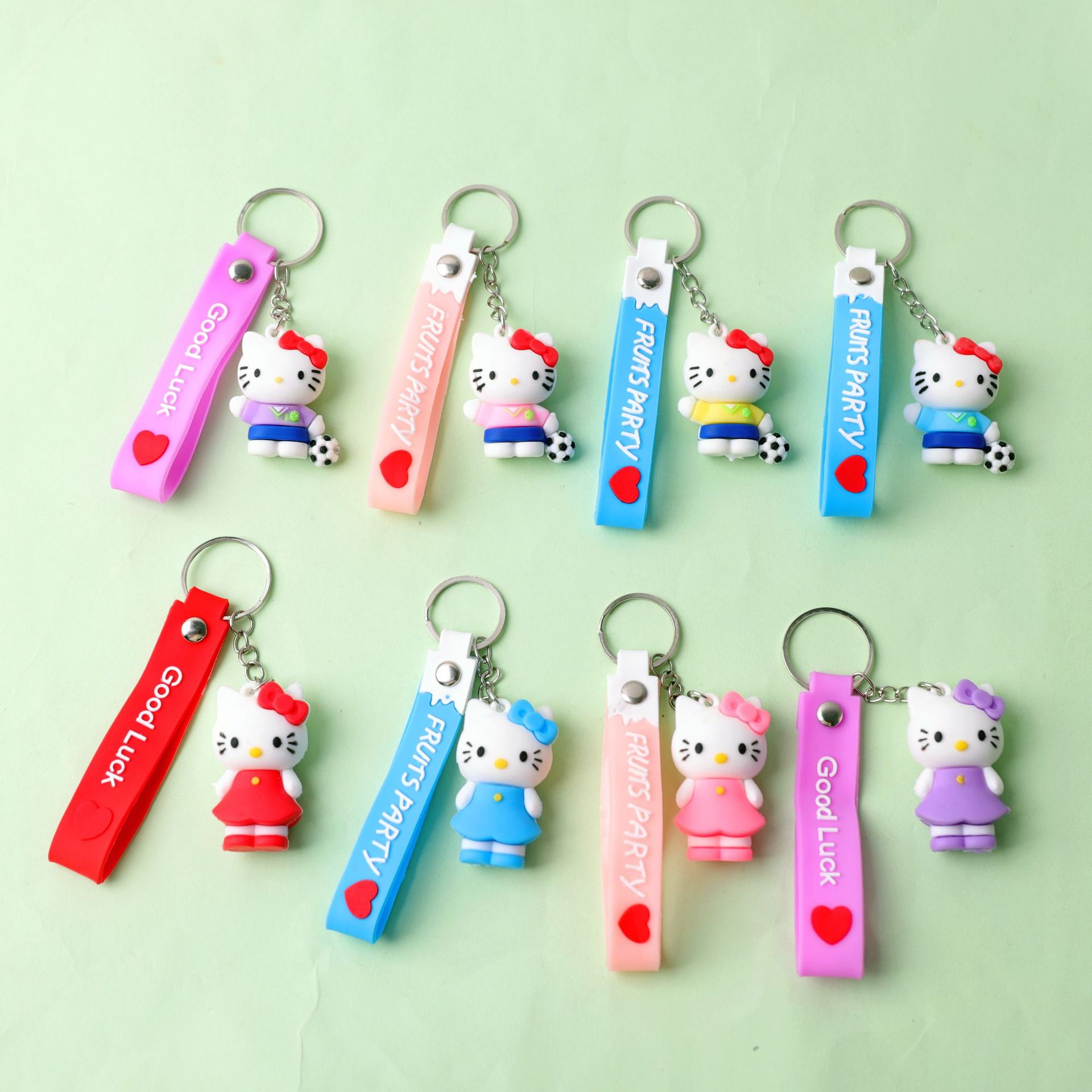 Nuevos productos transfronterizos kt gatos llaverillos pudín perro lindos Kulomi llaverillos al por mayor llaverillos empujar pequeños regalos