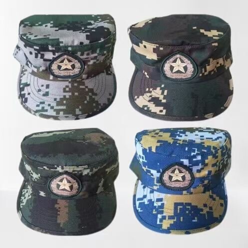 Adult and Children's Military Training Camouflage Hat, Unisex Student Activity Outdoor Sun Hat, Adjustable Flat-Top Military Cap Adult and Children's Military Training Camouflage Hat, Unisex Student Activity Outdoor Sun Hat, Adjustable Flat-Top Military Cap