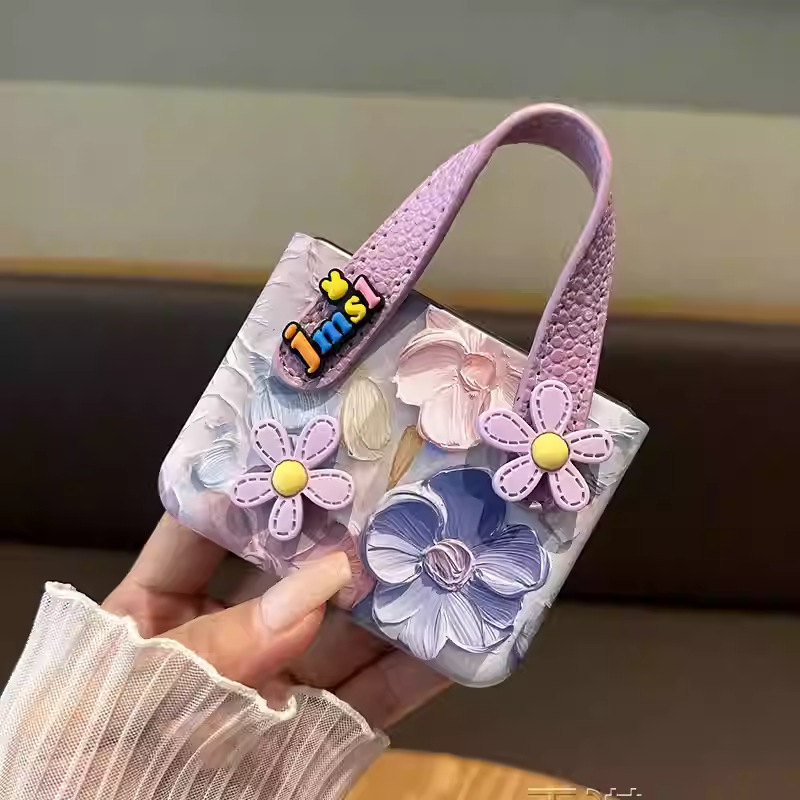 Oil Painting Relief Suitable for Huawei Purax Mobile Phone Case Wide Foldableing Screen Pocket2 Wristband Stereo Flower Protective Cover Oil Painting Relief Suitable for Huawei Purax Mobile Phone Case Wide Foldableing Screen Pocket2 Wristband Stereo Flower Protective Cover