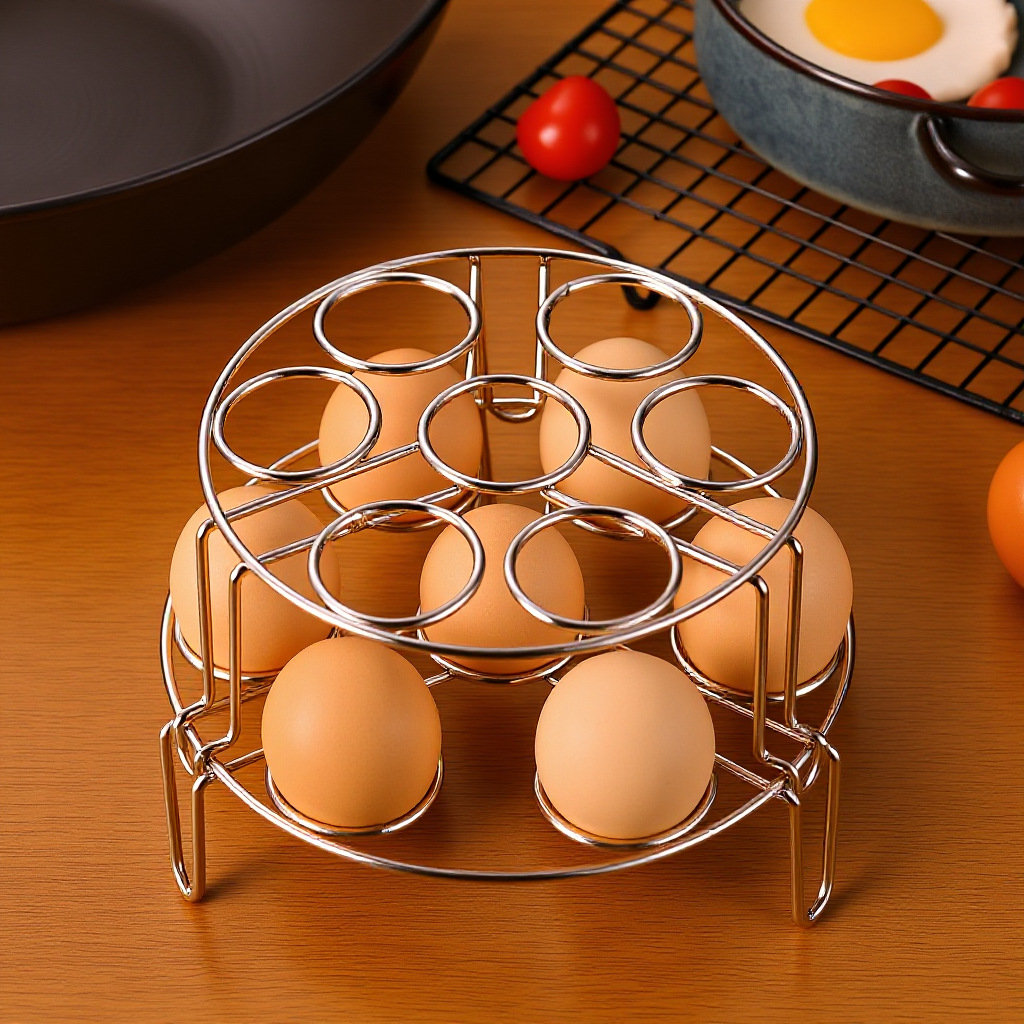 不锈钢蒸架加厚双层蒸蛋架家用蒸架子蒸菜鸡蛋架蒸锅架隔水蒸架子
