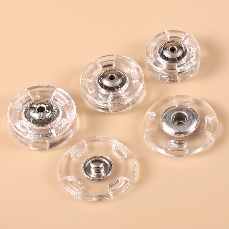 Transparent hidden button button press button invisible female button cashmere coat clothes sweater coat buckle