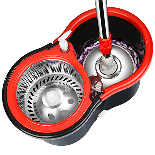 Hand-wash free spin mop for household use, enlarged and thickened, good god mop, double drive, eight-shaped bucket, hand pressure mop wholesale