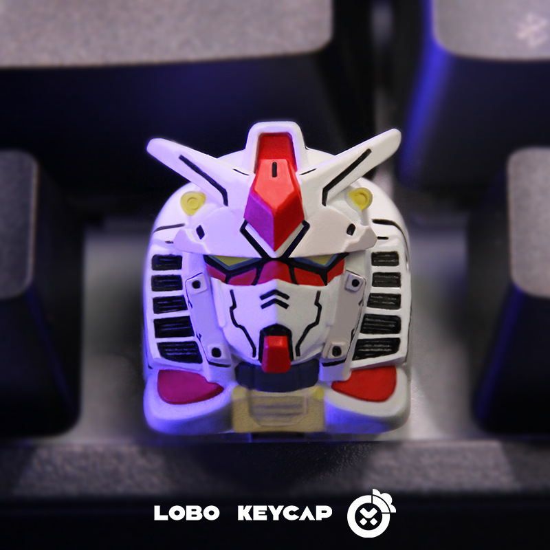 Xiaoluo Original Gundam Keycap Original Unit No. 1 Personalized Keycap Customized Resin Mechanical Keyboard Keycap
