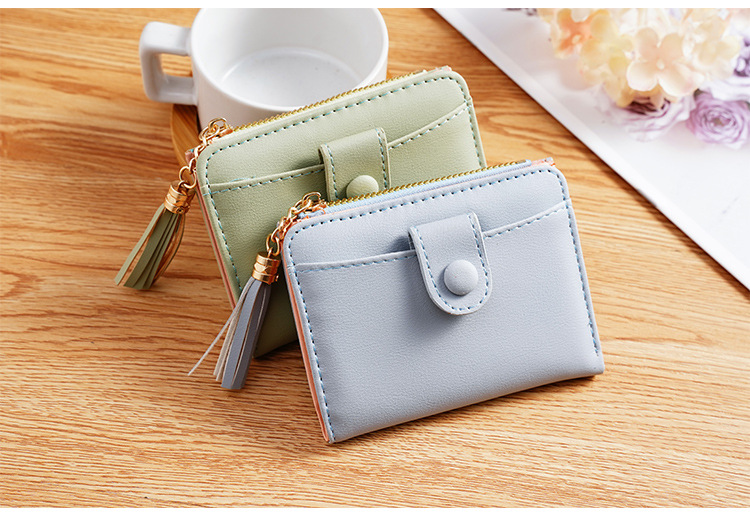 Unisex Solid Color Pvc Zipper Wallets display picture 2