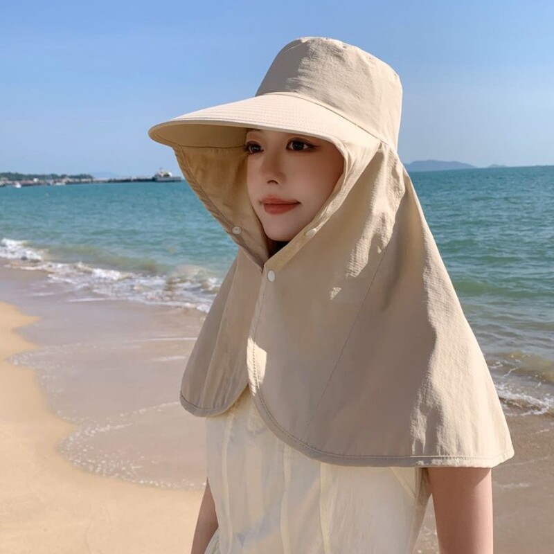 新型の大きいマントの日焼け止めの日よけの漁師の帽子の子供の夏の屋外の大きい軒は顔を覆います。|undefined