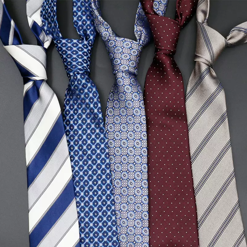 男士商务正装桑蚕丝领带时尚条纹