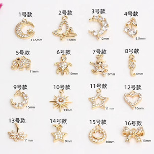 14k����΢��ʯ�������������������С����diy�朶�������