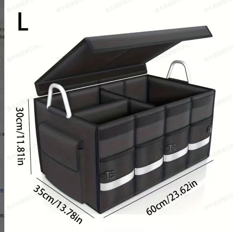 Car Glove Box Oxford Cloth Car Storage Folding Storage Box Trunk Storage Box