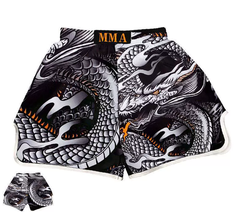 Boxing quick dry set for training, shorts for gym, tight, with short sleeve