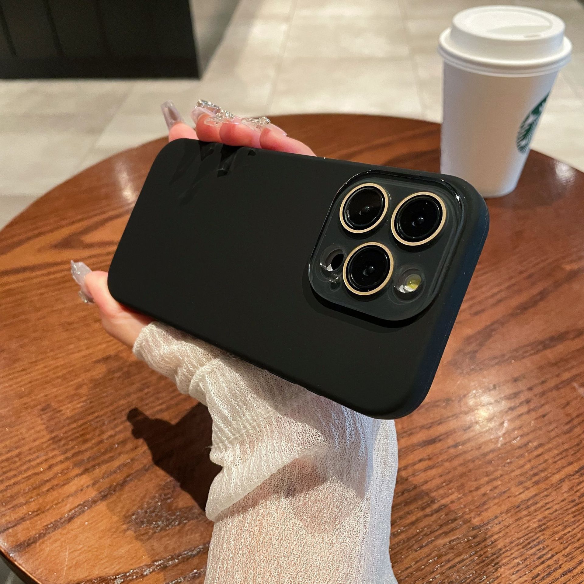 Película de lente de silicona líquida negra hy