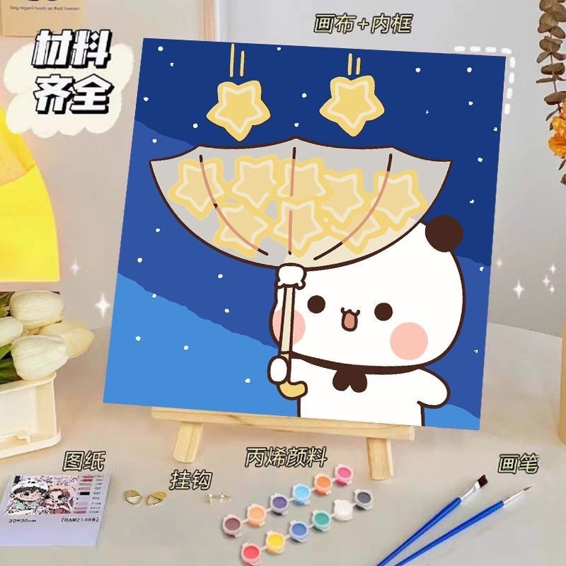 蝶デジタル油絵 diy 着色油絵子供の手描き蝶装飾絵画装飾品メーカー卸売|undefined