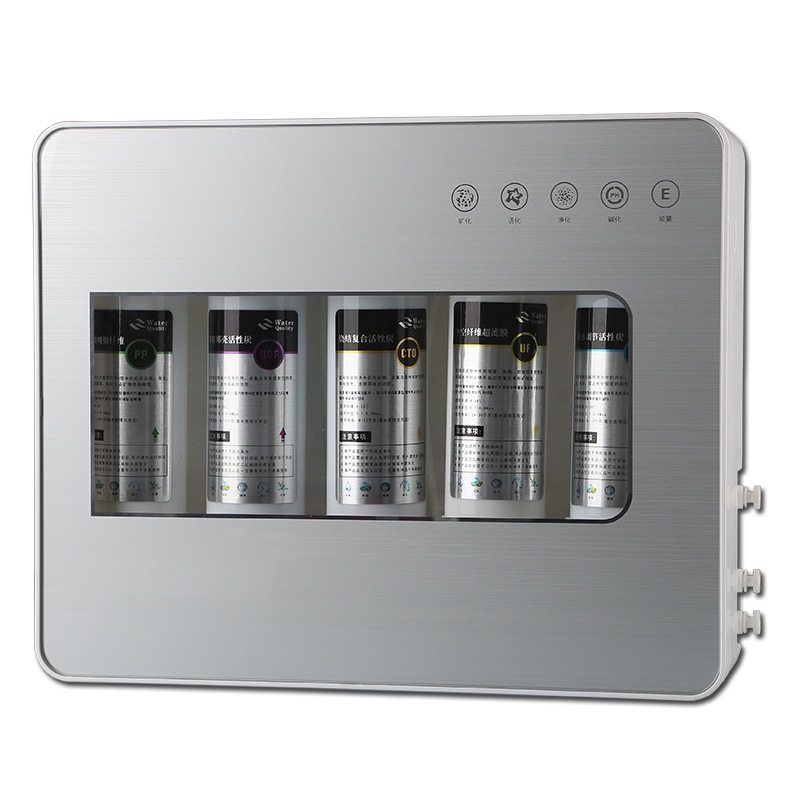 Purificador de agua para el hogar máquina de consumo directo cocina filtro de agua de ultrafiltración de cinco niveles purificador de agua filtro frontal del grifo