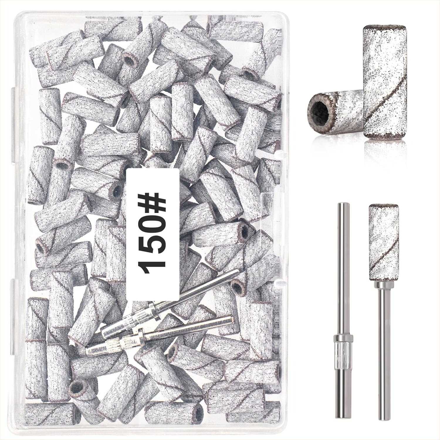 Mini anillo de arena pulido de uñas, eje de acero inoxidable de alta calidad, herramienta especial para tienda de uñas, anillo de arena resistente al desgaste de alta resistencia