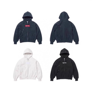 sup mm Box Logo ZipUp Hooded Sweatshirt ��ī�D������Bñ�l��