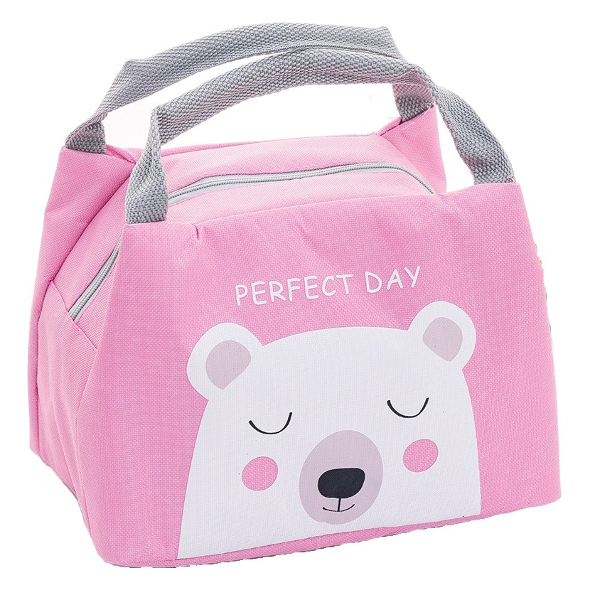 Estudiante creativo caja de almuerzo bolsa de dibujos animados niños Bento bolso almuerzo bolsa de almacenamiento bolsa de aislamiento de invierno