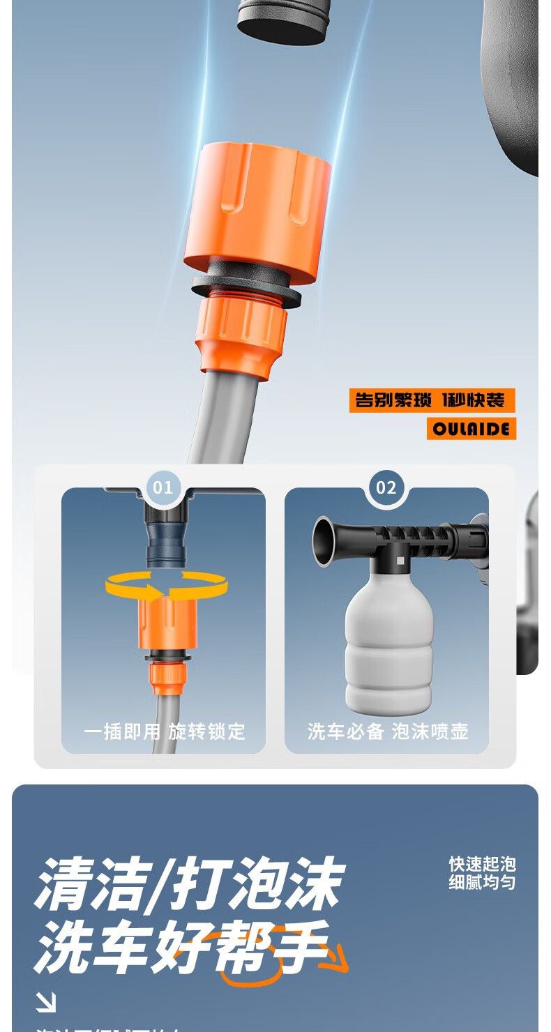 Wireless Electric Cleaning Machine Sprayer Car Wash Watering Pesticide High-Power All-In-One Universal High-Pressure Water Gun Car Wash Machine