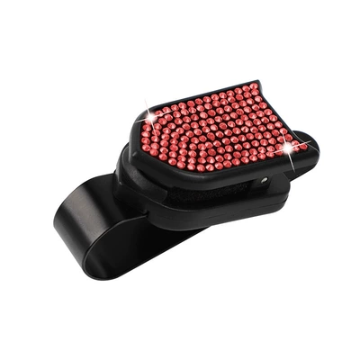 Visor Sunglasses Holder, Receipt Holder, Car Glasses Clip/Bill Clip - hot-diamond-red-diamond