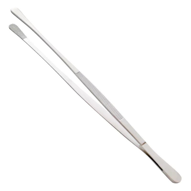 Clip de barbacoa de estilo coreano de acero inoxidable clip de pinzas de barbacoa de estilo japonés clip largo clip de barbacoa doméstico cocinar alimentos clip de cabeza grande