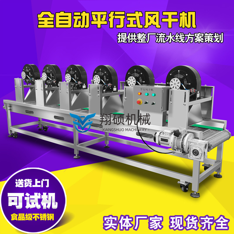 流水线风干设备风干供应净菜清洗全自动设备械水果蔬菜清洗翔硕