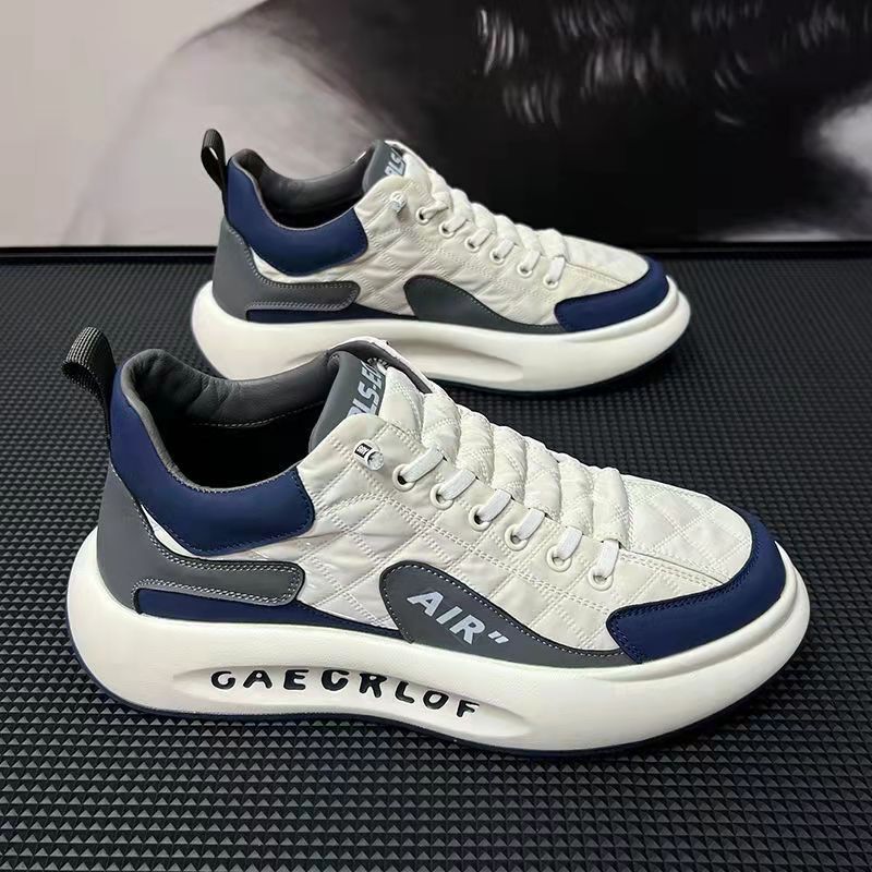 2024 New Trendy Versatile Men's Sneakers Thick-Soled Youth Running Casual Shoes Student Sneakers