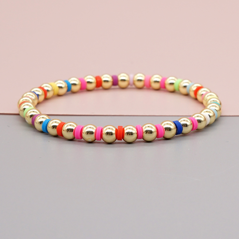 Fashion Round soft clay Beaded Womenu0027S Bracelets 1 Piece