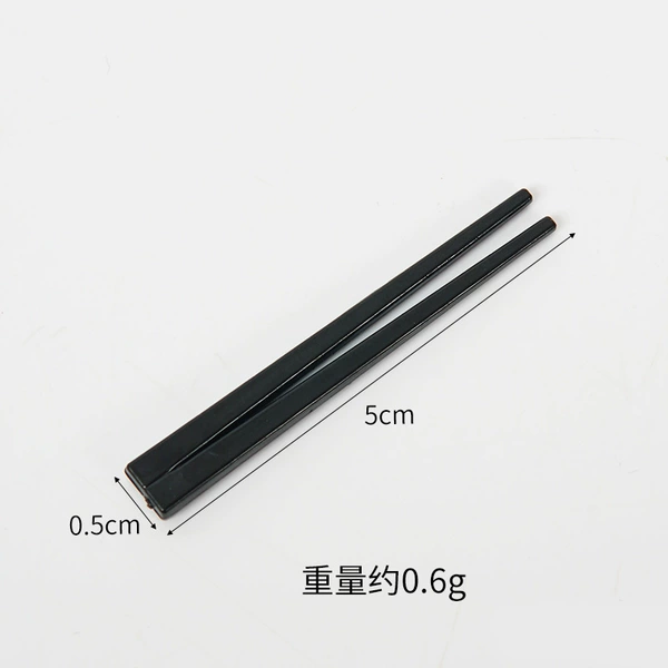 Small black detachable chopsticks