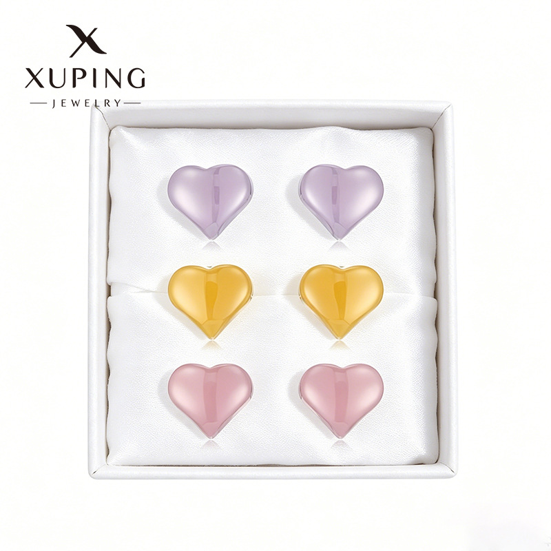 Xuping cerámica biológica simple verano dopamina temperamento dulce amor orejas orejas diarias orejas agujeros orejas orejas mujeres