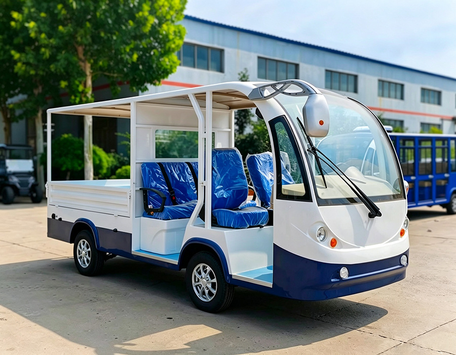 Electric Truck for Factory Grounds, Heavy-Duty Cargo Transport, Logistics, Security, Sanitation, Mini Electric Truck, Freight Vehicle