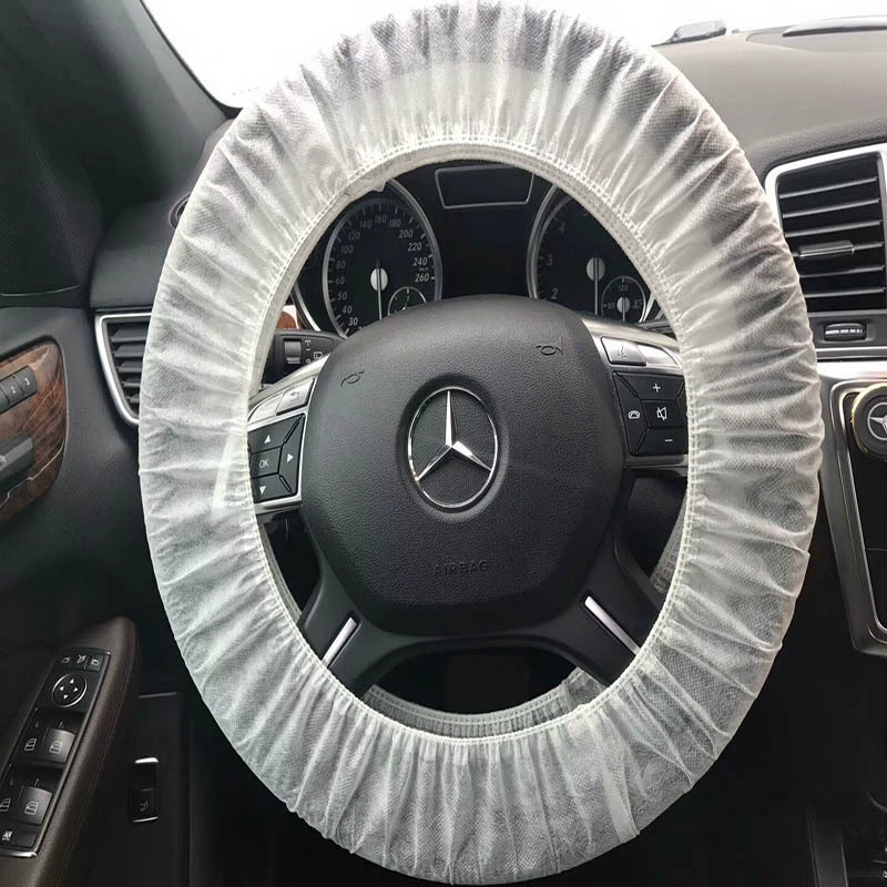 Одноразовый чехол из нетканого материала для руля, чехол для шин электромобиля, чехол для чистки нового автомобиля, чехол для колесных дисков, автомобильные аксессуары