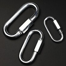 镀锌连接环D字形型多功能登山扣快挂登山包双肩连接弹簧扣批发