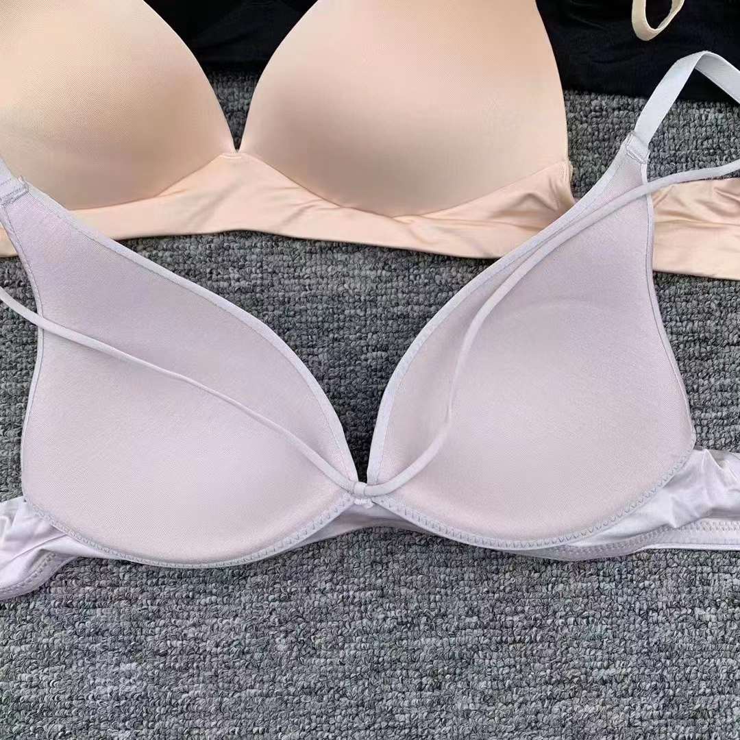 Nuevo sujetador brillante estilo francés sexy mama colección ropa interior pequeño pecho push up ropa interior cómoda push up sujetador sin costuras