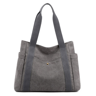 Capacious one-shoulder bag, shopping bag, fashionable shoulder bag
