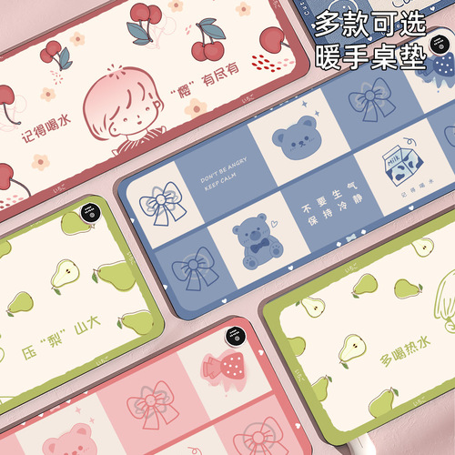 Original Manufacturer BSCI Certified Heated Mat Color Printing Office Student Mouse Pad Desktop Heating Pad Distribution