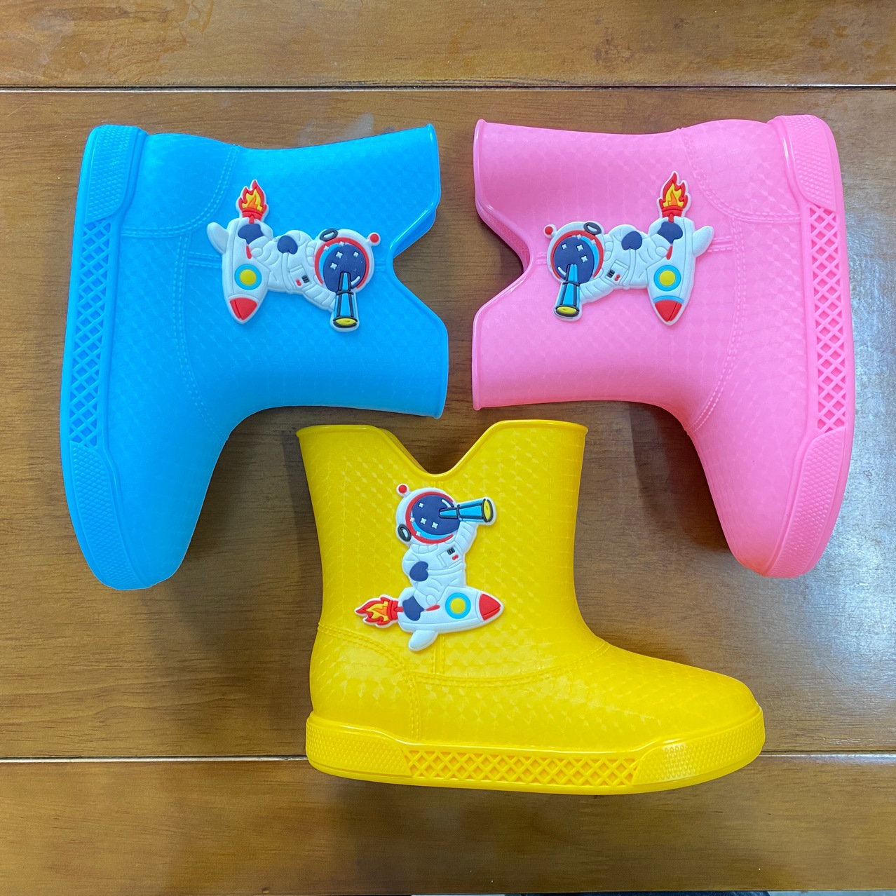 Big Kidsren's Rain Boots for Boys and Girls, Baby Kidsren's Rain Boots, Non-Slip, Waterproof, Toddler Cartoon Fleece-Lined Student Water Shoes, Cute