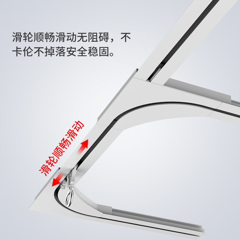 暗装轨道 铝合金隐形窗帘嵌入式医院加厚静音隐藏式 输液隔帘吊轨|undefined
