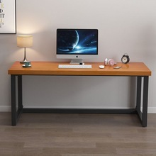 实木桌面整张大板台式电脑桌家用简约卧室长条桌现代电竞工作台批
